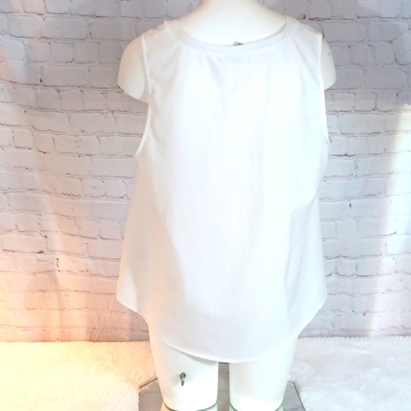 A New Day White Soft White Sleeveless Top XL - Picture 3 of 7